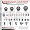 Service Caster 3.5'' Maroon Poly Wheel Swivel 7/16'' Stem Caster Set 2 Total Lock Brake, 4PK SCC-GRTTL20S3514-PPUB-MRN-716138-2S2 - alternate 4